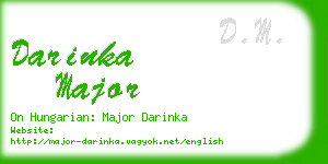 darinka major business card